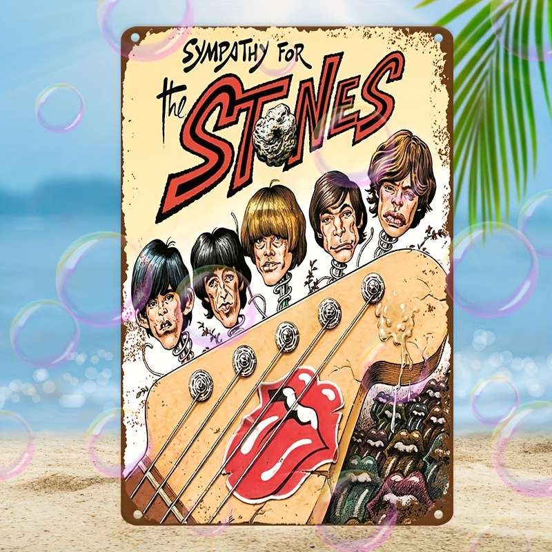 1pc  Vintage Aluminum Metal Sign for Music Lovers 30.48x20.32 cm Weatherproof Pre-Drilled Rock