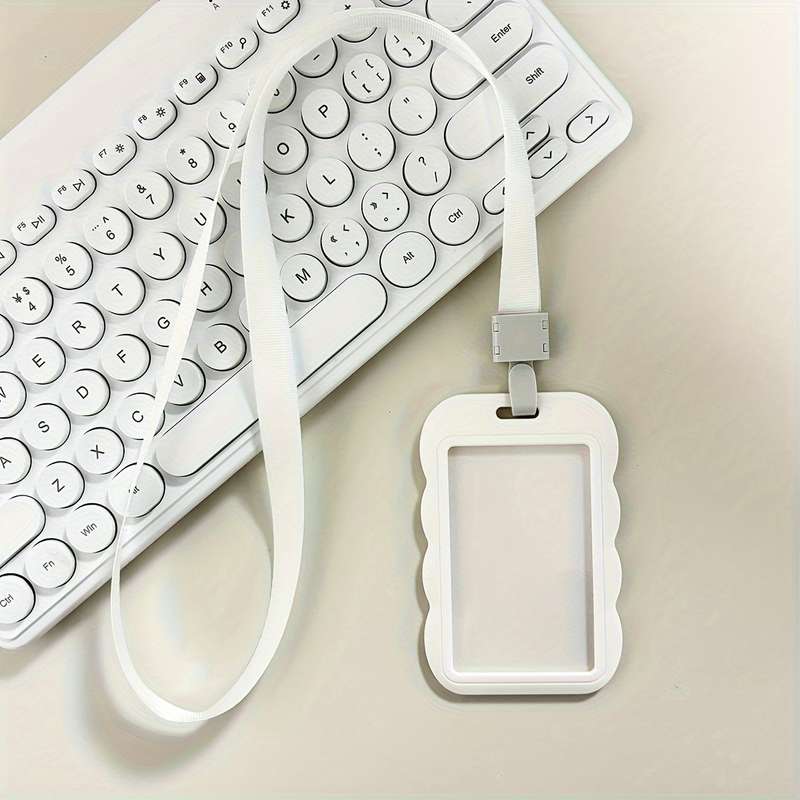 1pc 1 Set ABS Slide Card Holder 3 Inch ID Postcards Bus Rainbow Card Organizer With PP Buckle Lan