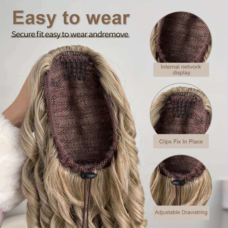 1Pc Golden 50.8cm Fashion Design Wig