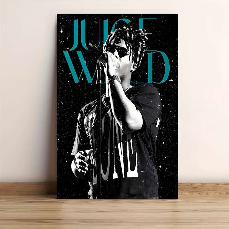 1pc 30.48x45.72 cm Frameless Canvas Poster Vintage JUICE WRILD Art Print by ARTistic DESIGN Bl