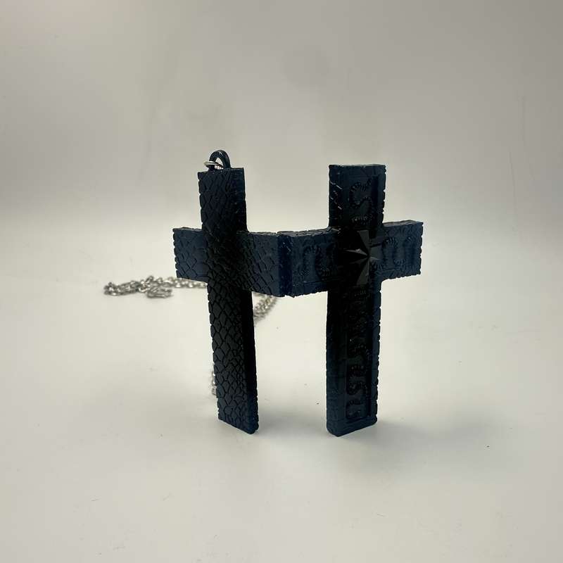 1 Piece Dark Black Jesus Theme Pendant