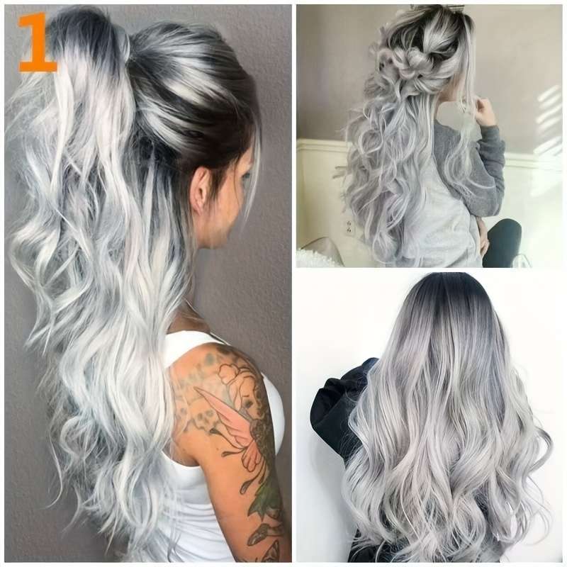 1Pc Mixed Color 60.96cm Fashion Design Wig
