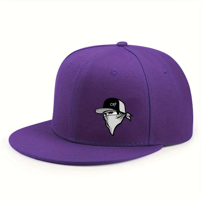 1pc Unisex Street Style Baseball Cap Fashion Cartoon Print Comfortable Breathable Polyester Adju