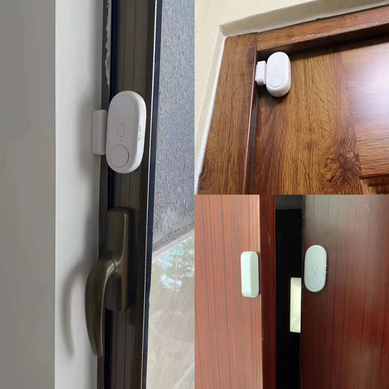 1pc Adjustable Volume Battery Operated Wireless Door And Window Alarms with Remote for Home Security