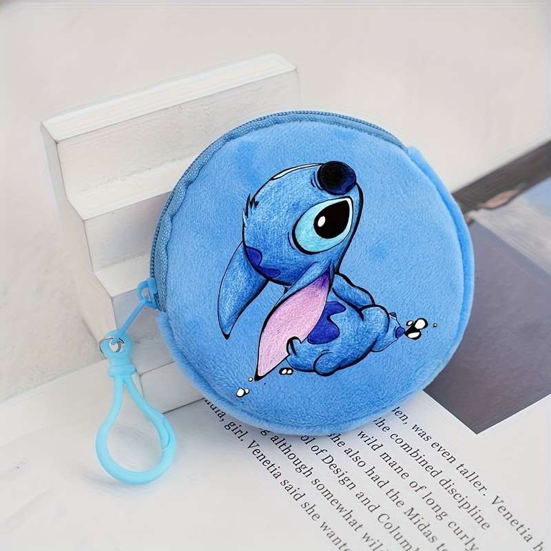 1pc Disney Stitch Small Change Bag Convenient for Daily Outings Dopamine Cute Girl's Heart Coin P