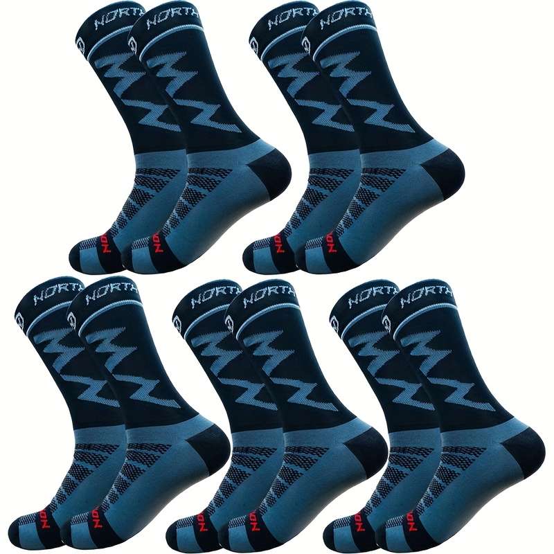 5 Pairs D88 One Size High Elastic Socks