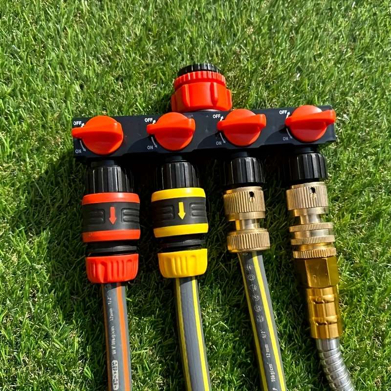 1Pc Red Outdoor Garden Diverter Adapter Hose Connector
