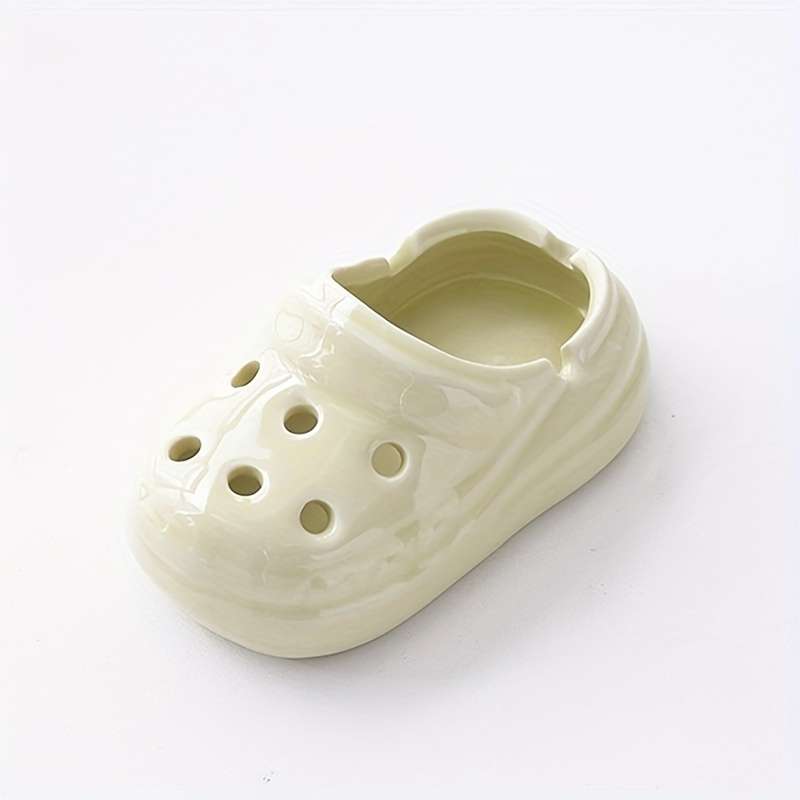 1pc Creative Ceramic Slippers Ashtray Fashionable Home Decor Practical and Gift