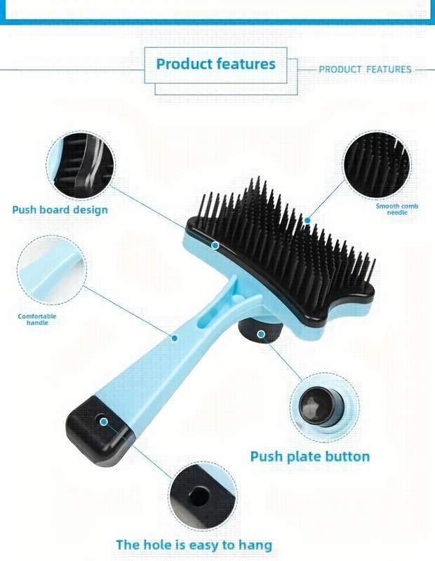 1pc Pink Pet Comb