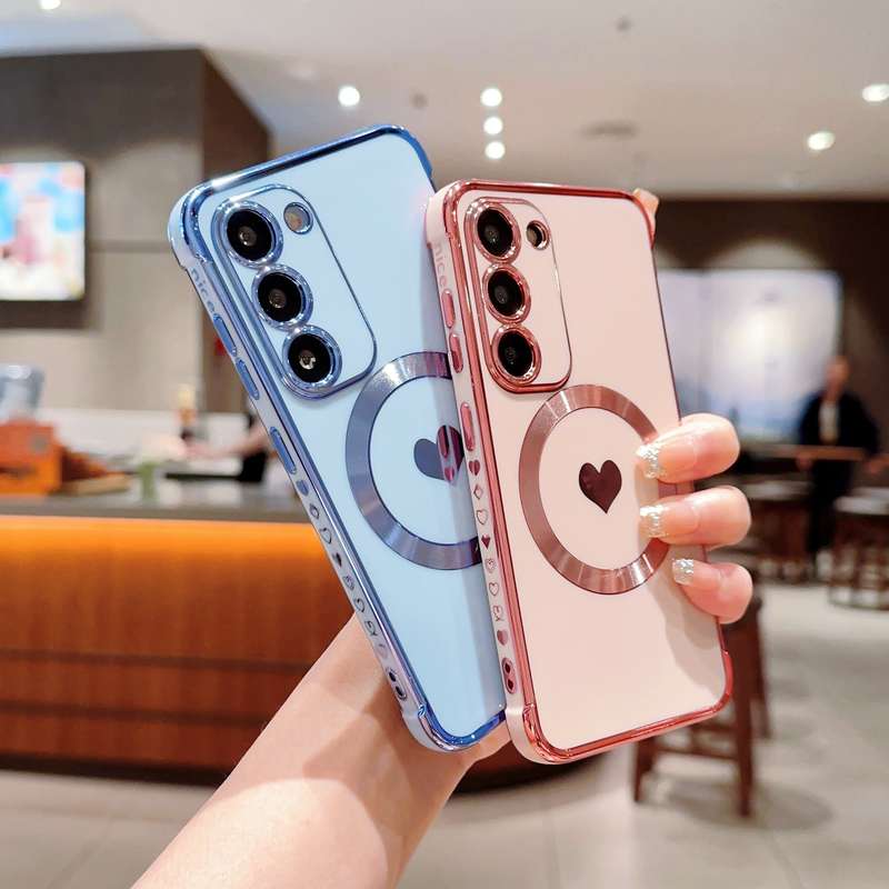 1pc Pink Red Color For Samsung Galaxy S21 FE 5G Phone Cases
