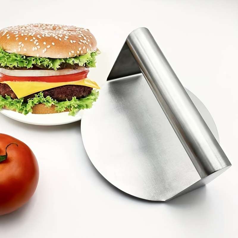1pc Stainless Steel Burger Press Non-Stick Patty Molds for Perfect Hamburgers Sandwiches and St