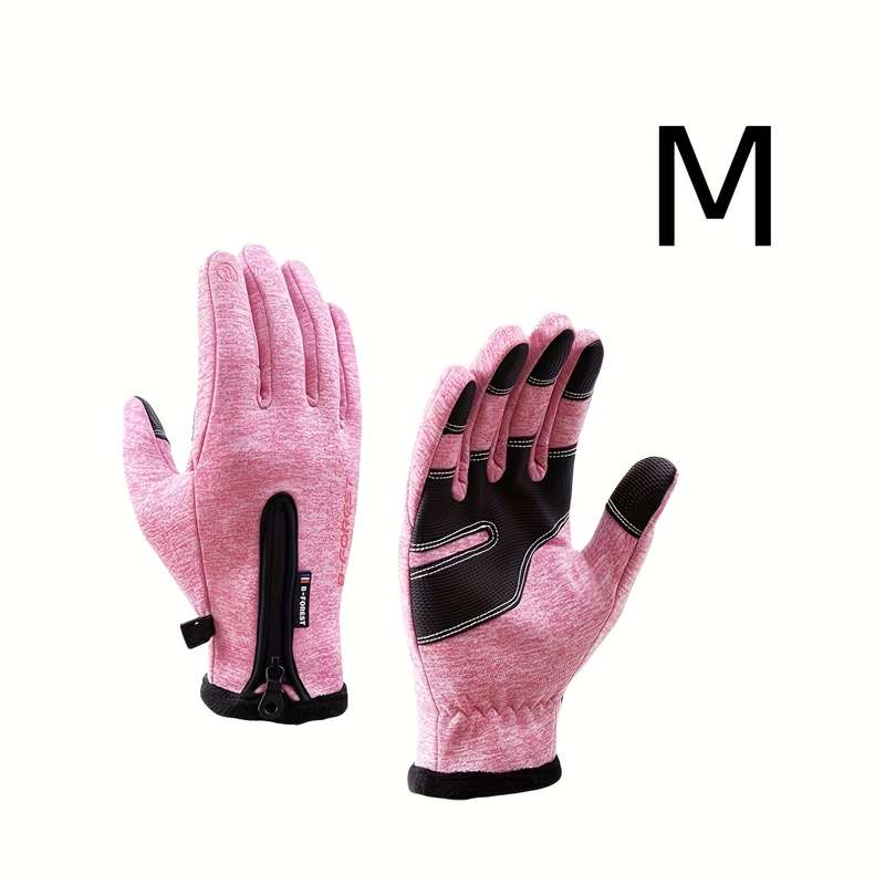 1 Pair Gray Size M Warm Gloves
