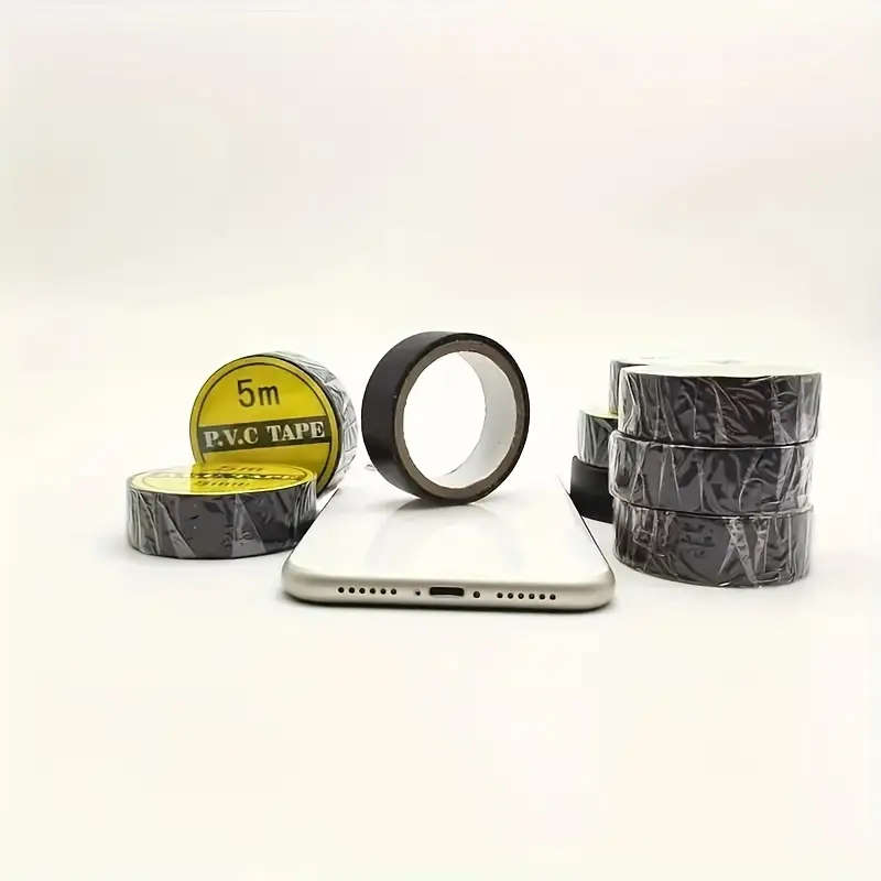 10 Rolls Of Premium Black Electrical Tape