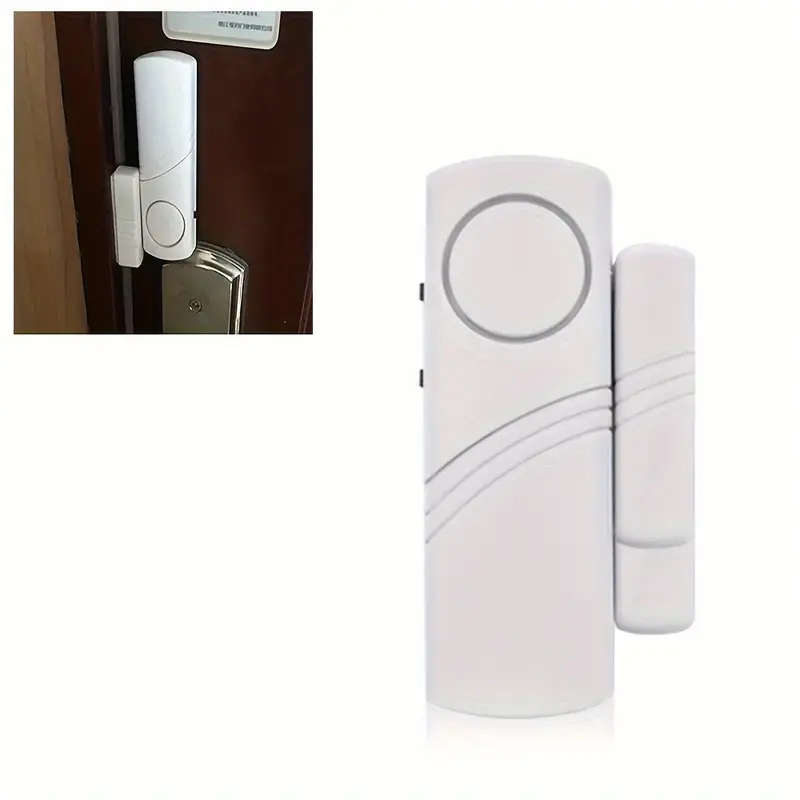 1pc Battery-Powered Wireless Security Alarm System with Magnetic Sensor Versatile Use for Windows Do