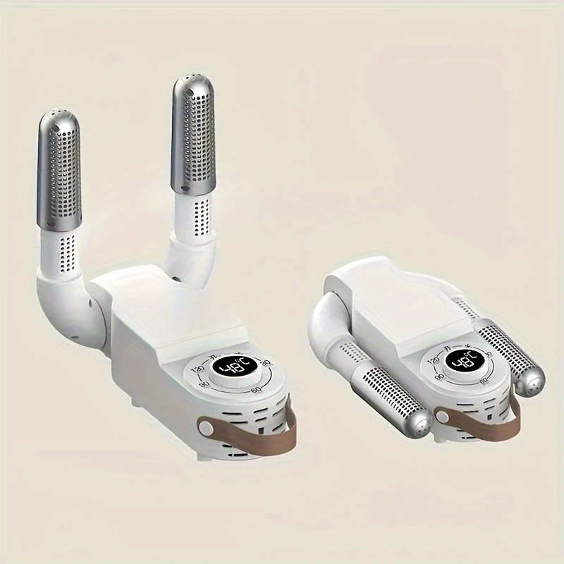 1pc Portable Shoe Dryer Quick-Dry Deodorize Quiet Operation with Smart Timer Foldable Design for Wor