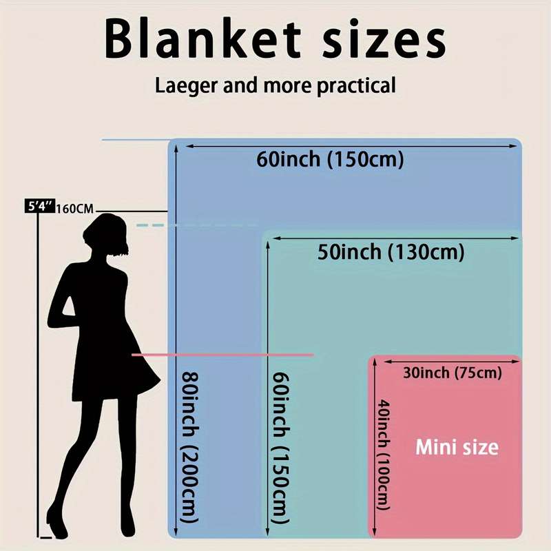 1ps Blanket Size Queen  152.4Cm X 203.2Cm