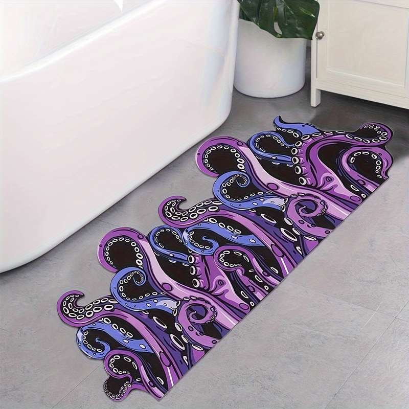 1Pc Purple 8Ox8Ocm Floor Mat