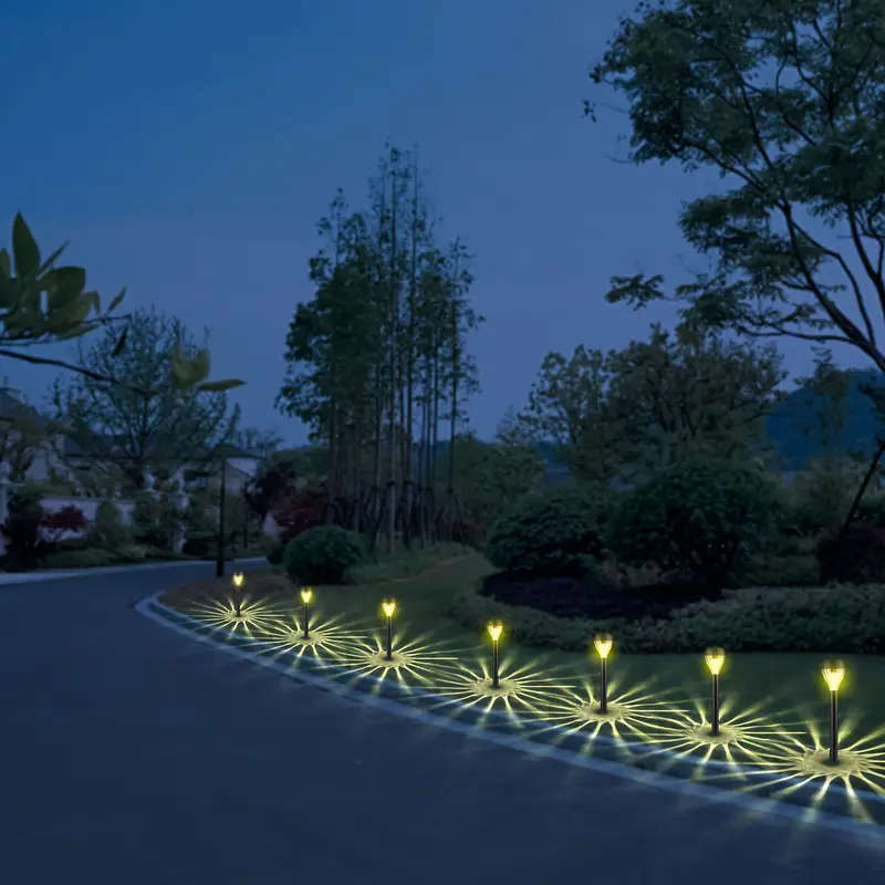 8 PCS Solar LED Lawn Lights