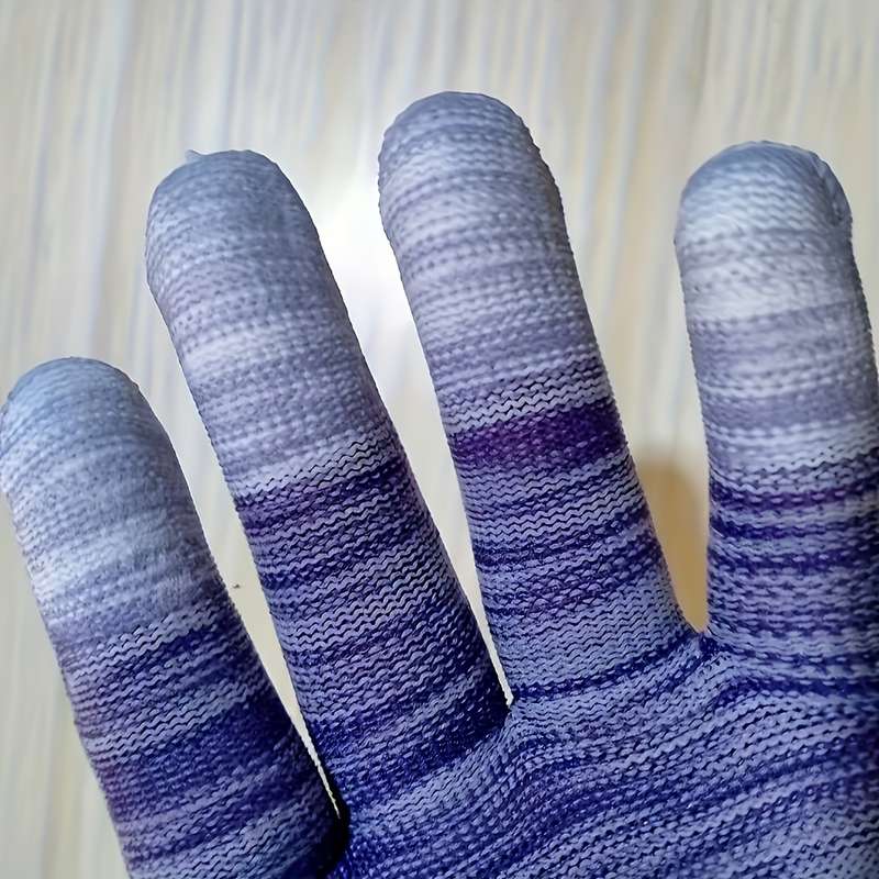 12 Pairs Blue Multi Purpose Work Gloves