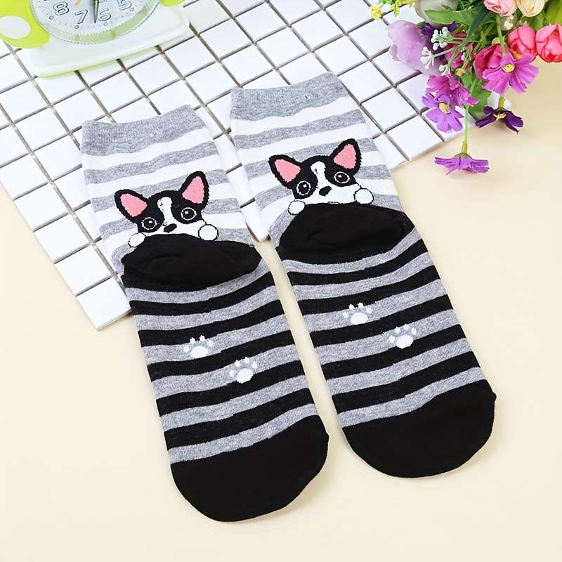 5 Pairs Multicolor One Size High Elastic Socks