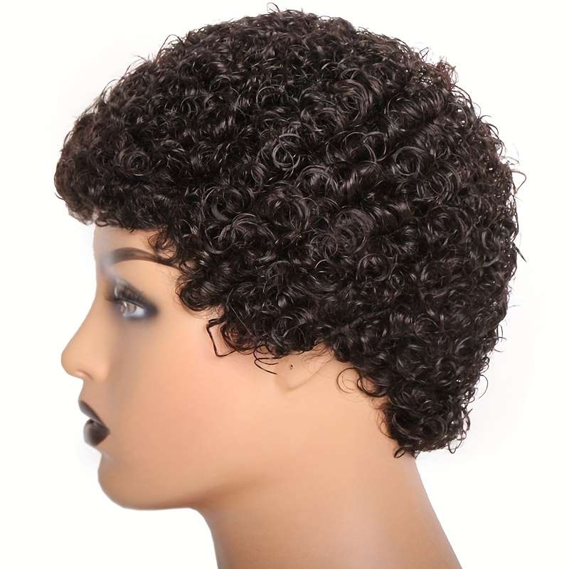 1Pc Natural Black 10.16cm Fashion Design Wig