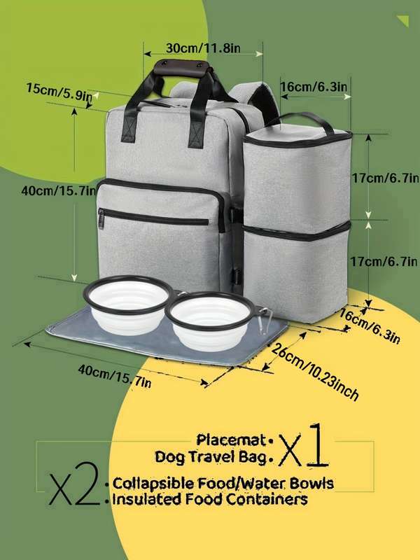 1pc Graysize L Pet Bag