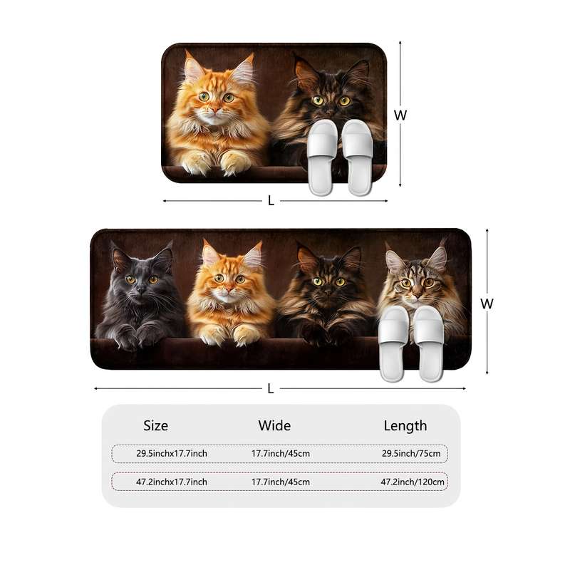 1Pc 45x75cm Floor Mat