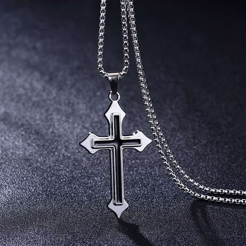 1 Piece Silvery Grey Jesus Theme Pendant