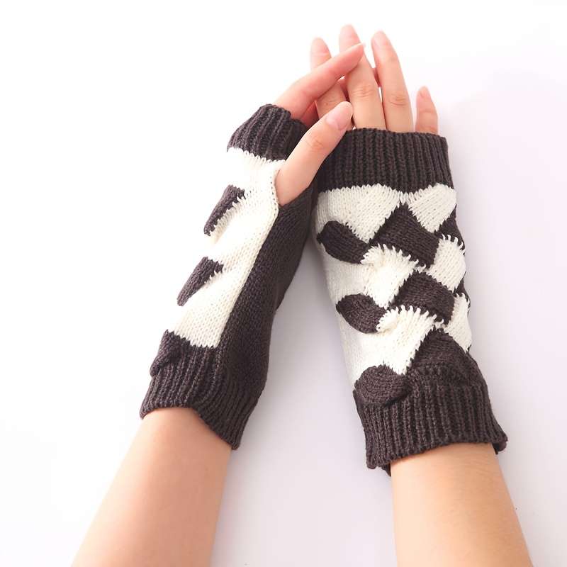 1 Pair Red Warm Gloves
