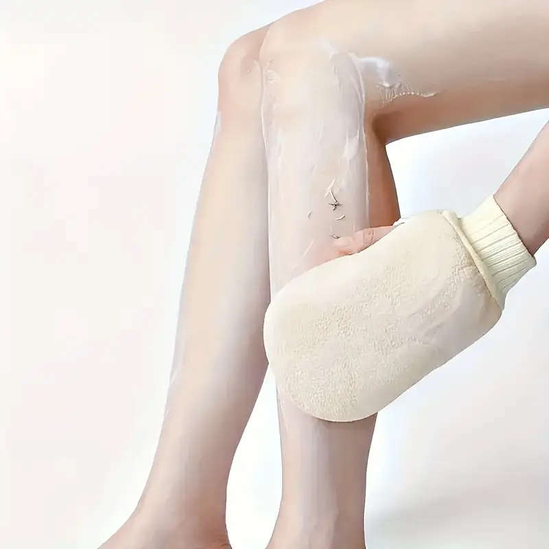 1pc Exfoliating Bath Gloves for Smooth Skin 100% Polyester Shower Scrub Gloves Remove Dead Skin Cell