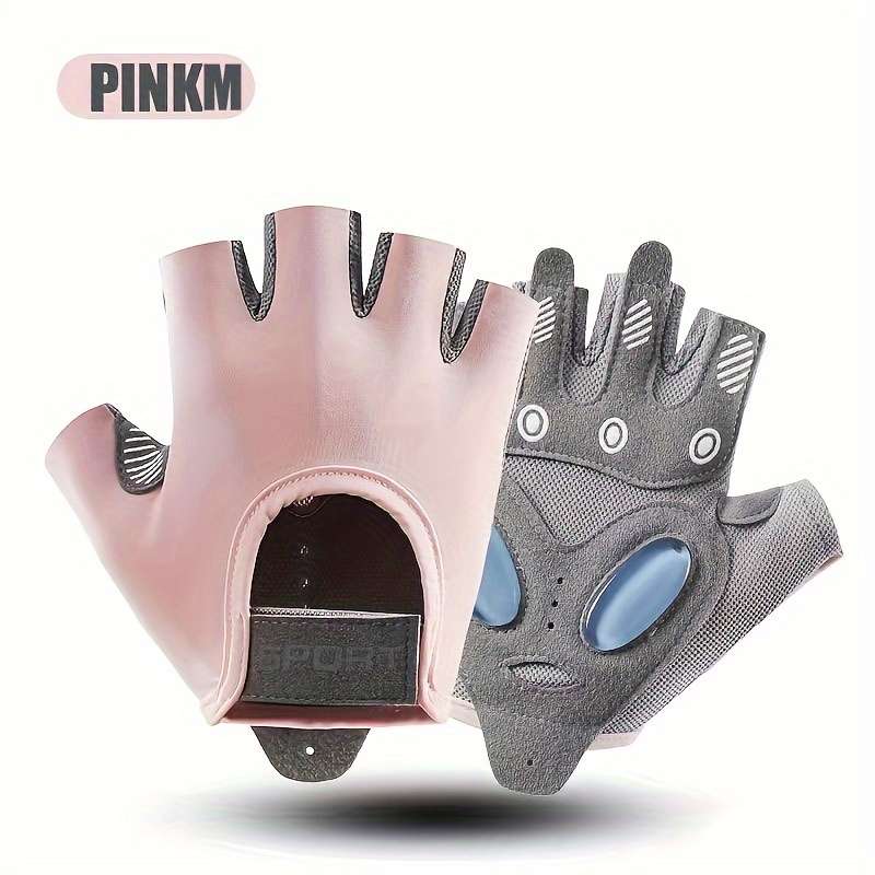 1 Pair Pink M Outdoor Sports Gloves