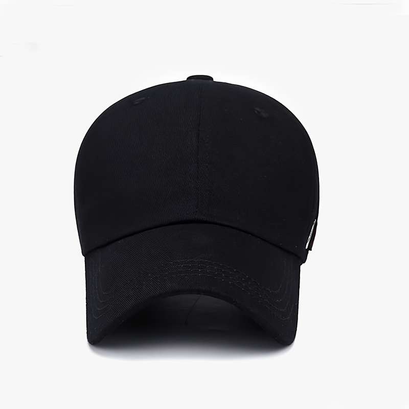 1pc Unisex Fashion Embroidered Letter Solid Color Baseball Cap Lightweight Polyester Adjustab
