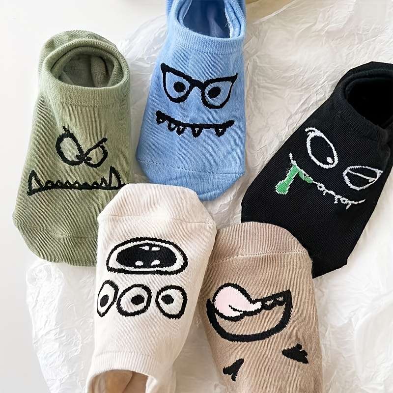 5 Pairs Mixed One Size High Elastic Socks