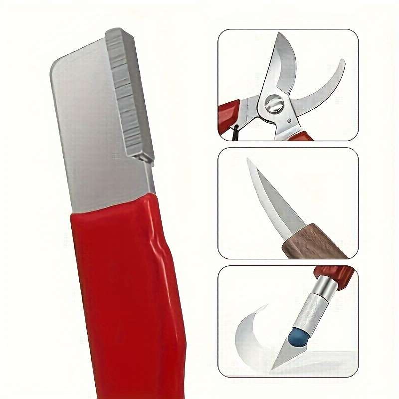 1pc Professional Kitchen Knife Sharpener Tool with Non-Slip Handle Durable Sharpener for All Knife