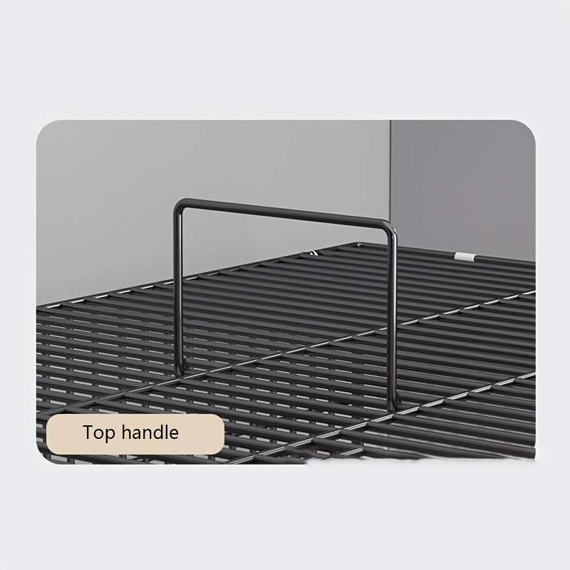 1pc White Footprint Black Version size 50*50cm/19.69*19.69inPet Cage