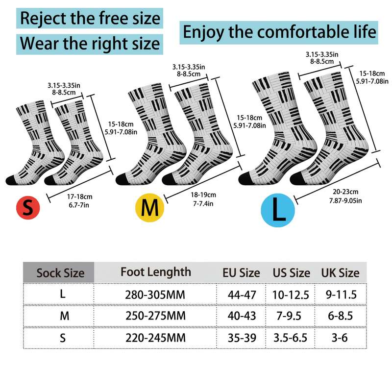 1 Pair Multicolor Size L Socks