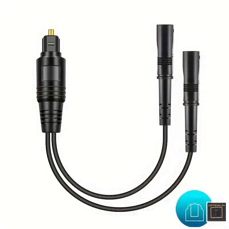 High-Quality SPDIF Toslink Fiber Optic Cable Male to Female Digital Audio Connection for TVs