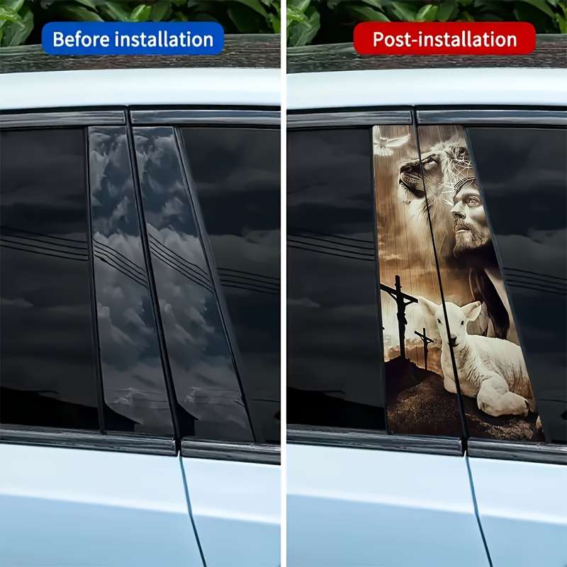 3pcs Jesus Christian Themed Stickers