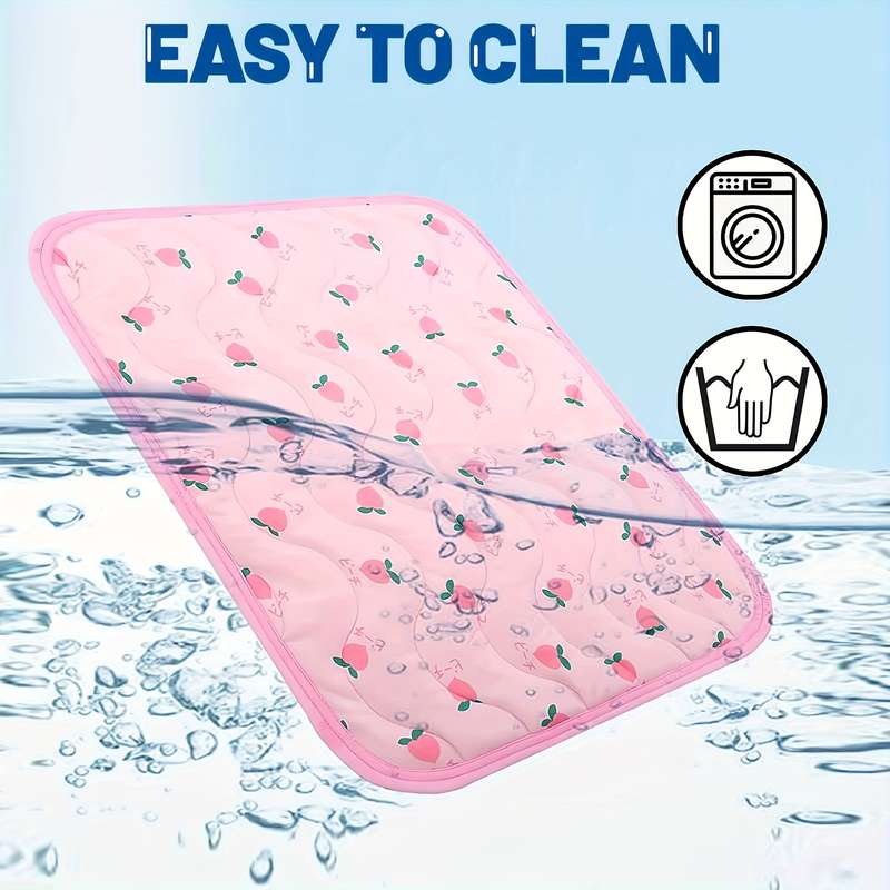 1piece Pink Cherry Cooling Pad