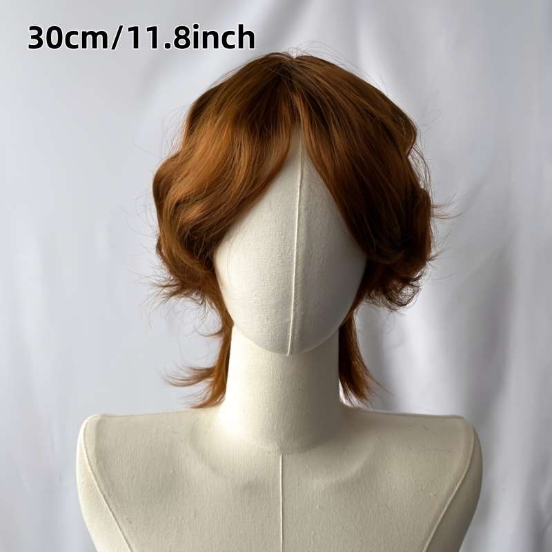 1Pc Light Brown 30.48cm Fashion Design Wig