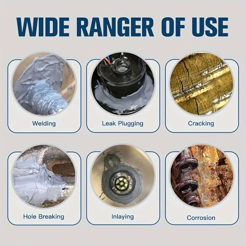 A+B Metal Repair Adhesive Waterproof Epoxy Resin Glue For Iron Steel Auto Radiators High Strength He