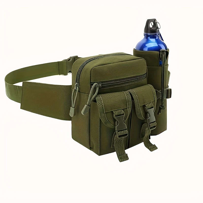 1pc Outdoor Sports Waist Pack Water Bottle Holder Multifunctional Travel Mountaineering Backpack Out