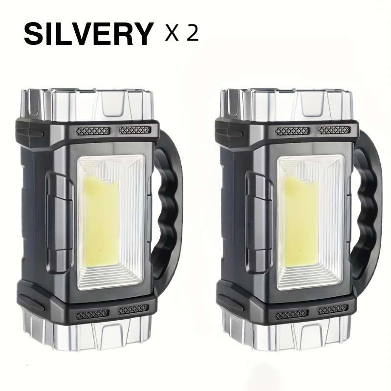 1PC Silvery Flashlight  1 Flashlight