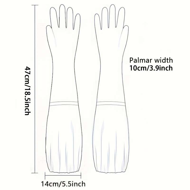 2 Pairs Pink And Blue Household Cleaning Gloves