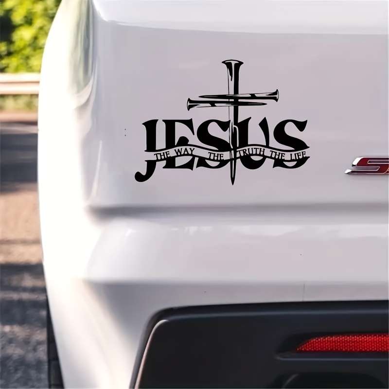 1pc   13.97cmx11.0cm Jesus Christian Themed Stickers