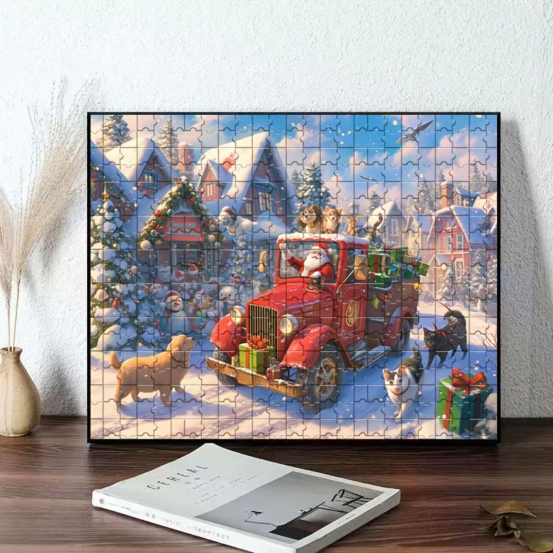 1000pcs Jigsaw Puzzle 50x70cm Premium Thick Durable Paper Mixed Color Cuboid Sh