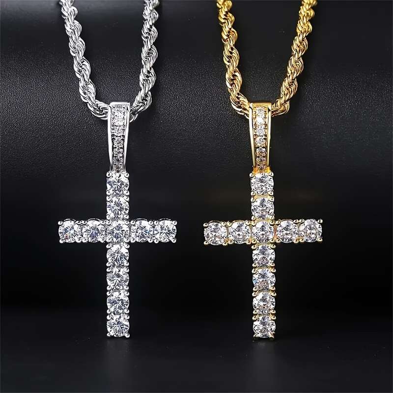 1 Piece Golden Jesus Theme Pendant
