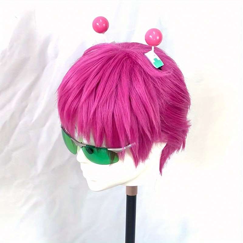 1Pc Rose Red Fashion Design Wig