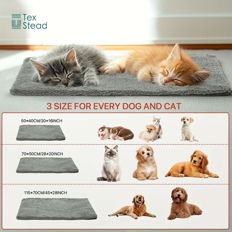 1PC Pet Mat Light Grey Size 70x50cm 28x20IN