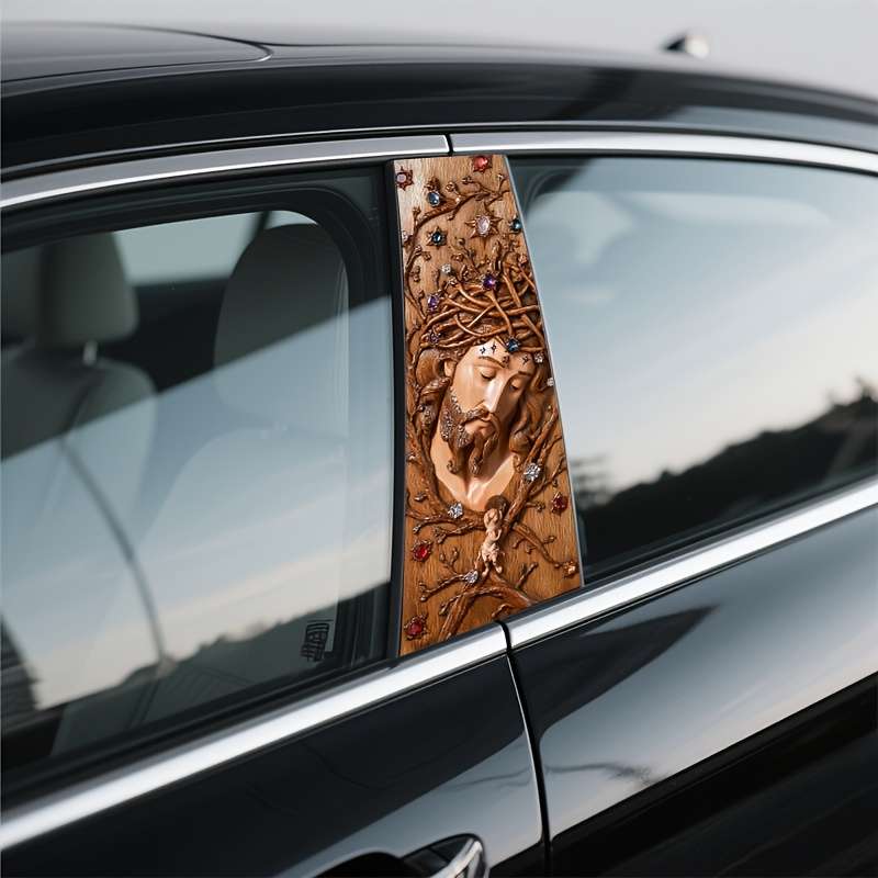 2PCS Set   Left And Right   Jesus Christian Themed Stickers